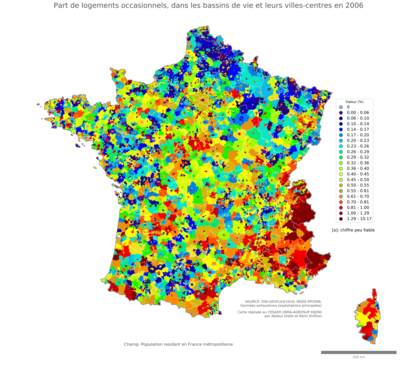 Part de logements occasionnels - bv2006
Mots-clés: résidence et logement;conditions d-existence;classes populaires;bassins de vie