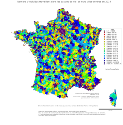 Nombre d'individus au lieu de travail - bv2014
Mots-clés: effectif;lieu de travail;bassins de vie